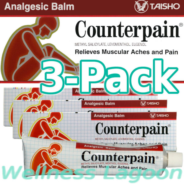 3x Taisho Counterpain Balm Red 120g