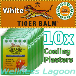 10x Tiger Balm Medicated Plaster Cool (10cm x 14cm)