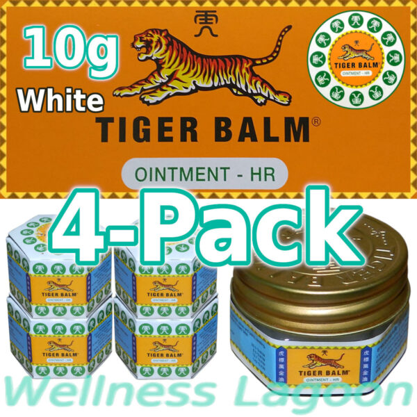 4x Tiger Balm White 10g