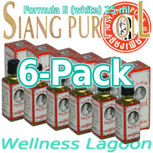 6x Siang Pure Oil - Formula II (white) - 25 ml