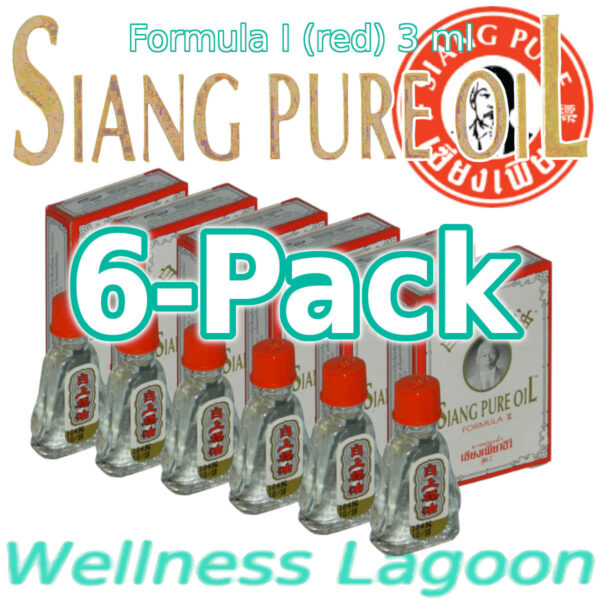 6x Siang Pure Oil - Formula II (white) - 3 ml